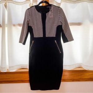 Homeyee 3/4 sleeve pencil dress